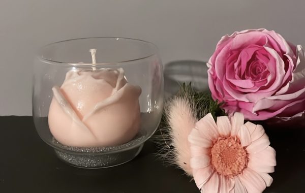 bougie "Rose"