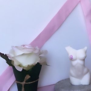 5 euros reversés à l'association Ruban Rose pour chaque bougie vendue